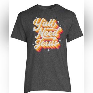 Y’all Retro Men's Graphic Tee with Short Sleeves